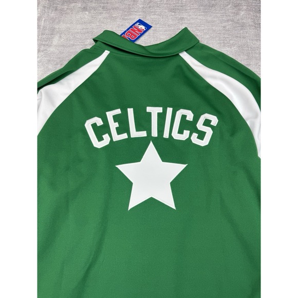 Boston Celtics Shirt Mens XL Green Hardwood Classics Shooting Warm Up Jersey - Picture 9 of 13